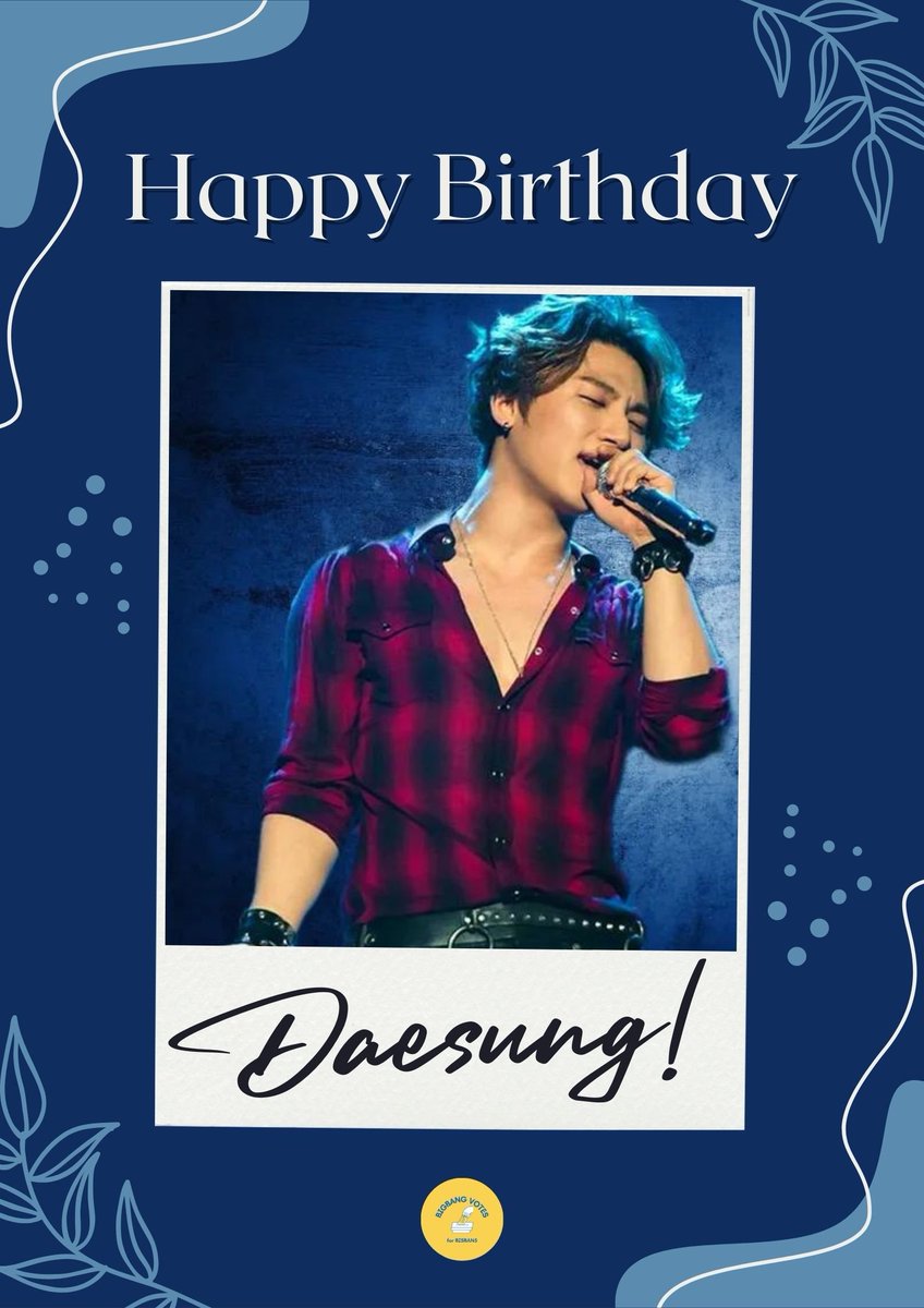 Happy Birthday Daesung! 🎉🎉💛

DAESUNG D-LITEFUL BDAY 
#HappyDaesungDae 
#Daesung <a href="/d_lable/">DAESUNG</a>