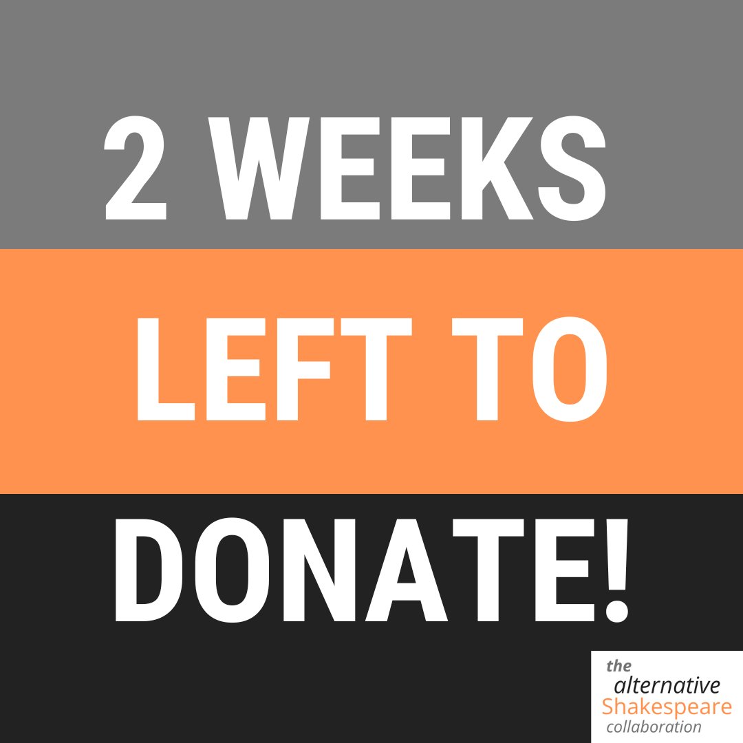 alt_shakes's tweet photo. 2 weeks left of the Crowdfunder campaign for our new book, “Keeping Shakespeare Alive, Not Dead”, detailing our 20-year journey into Alternative Shakespeare.

Support us by donating here: https://t.co/bcpBipXDWn

#theatre #theatrecompany #shakespeare #play #plays #book #writing https://t.co/XJ06R3wADP
