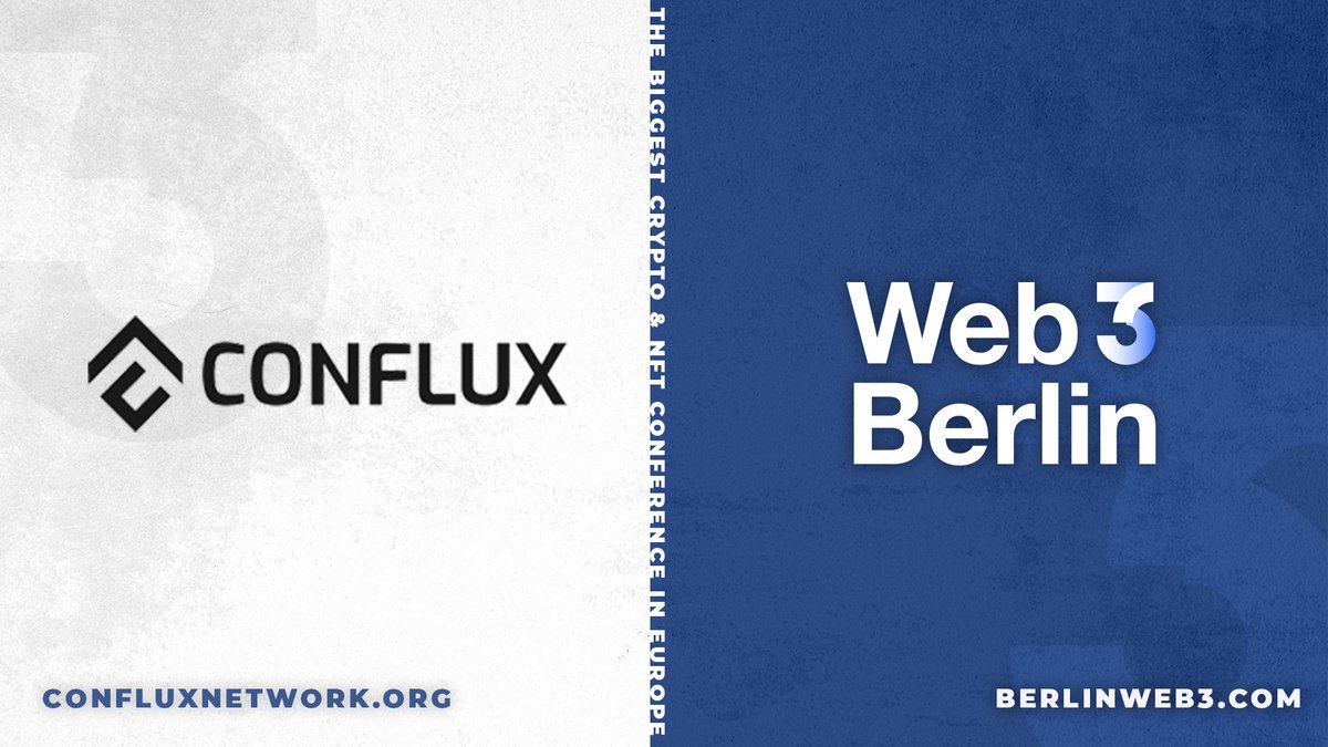 web3globalmedia's tweet photo. 🚨 We are excited to announce @Conflux_Network will join us at #Web3Berlin!

🌐 Conflux, an EVM-compatible L1, is known for being the only regulatory-compliant permissionless blockchain in China.

👋 See you in Berlin! https://t.co/oHryUeA1hV