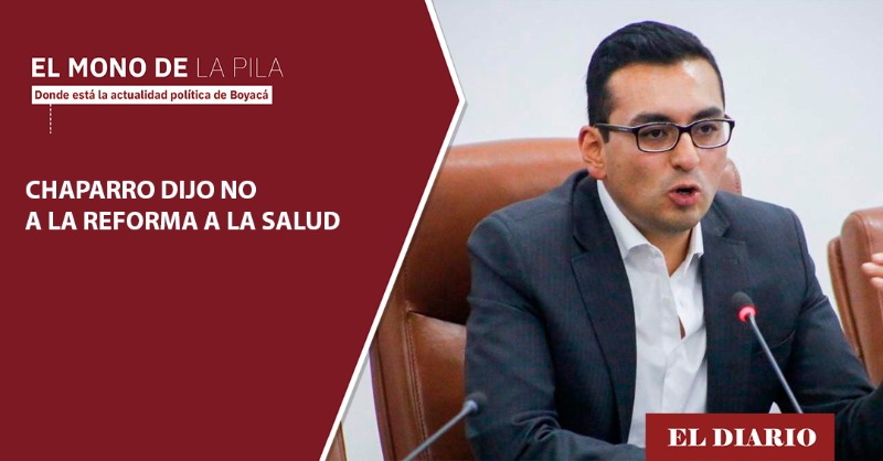 ELDIARIOBOYACA's tweet photo. #MonodelaPila El representante a la Cámara Héctor David Chaparro votó anoche de manera negativa el proyecto de Reforma la Salud.