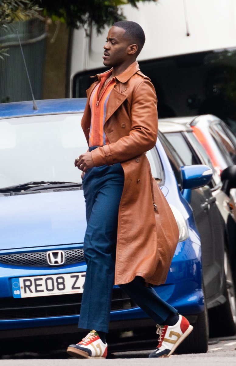 TomWrenPhoto's tweet photo. Ncuti Gatwa on set in Bristol for the filming of the new Dr Who series @SWNS 

#DrWho #DWSR #NcutiGatwa https://t.co/SONQsMZdLR