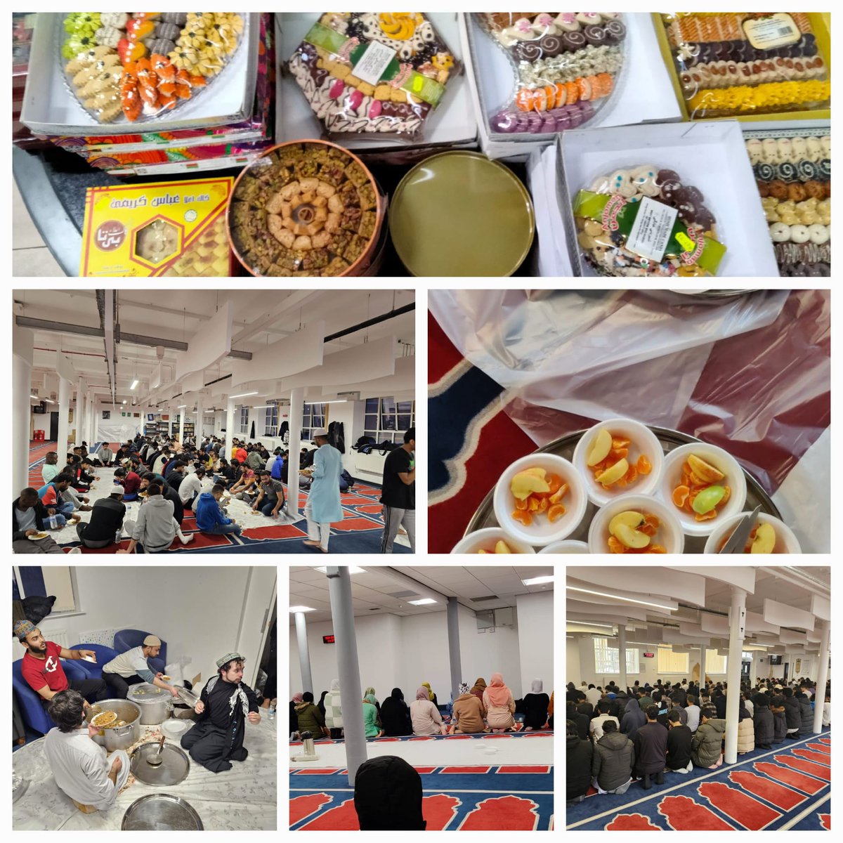 DMU_Imam's tweet photo. Ramadan 2023 @dmuleicester

Thank you to all those who supported, volunteered, and fundraised in #Ramadan2023 for over 200 students and staff on campus daily for the full month, as well as #Eid celebrations. #StudentExperience #StaffWelllbeing

Pictures from DMU students &amp; staff. https://t.co/bBSGVUxql2