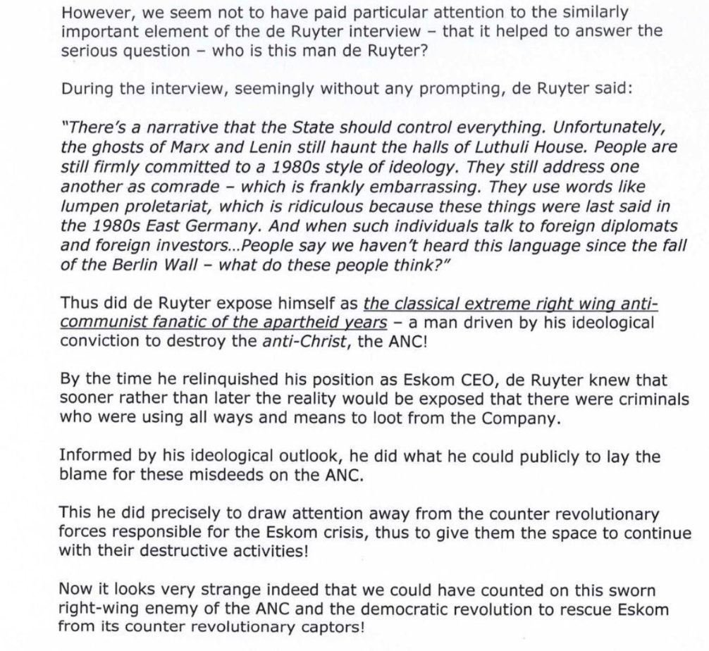 ClubGusheshe's tweet photo. My worry is that as South Africans, we didn't scrutinize President Thabo Mbeki's letter thoroughly. Especially on Andre De Ruyter and what he calls "Anti revolution forces" which includes the D.A in his letter. We need more analysis. 
@MightiJamie @SizweMpofuWalsh https://t.co/tbdjGzgEMf