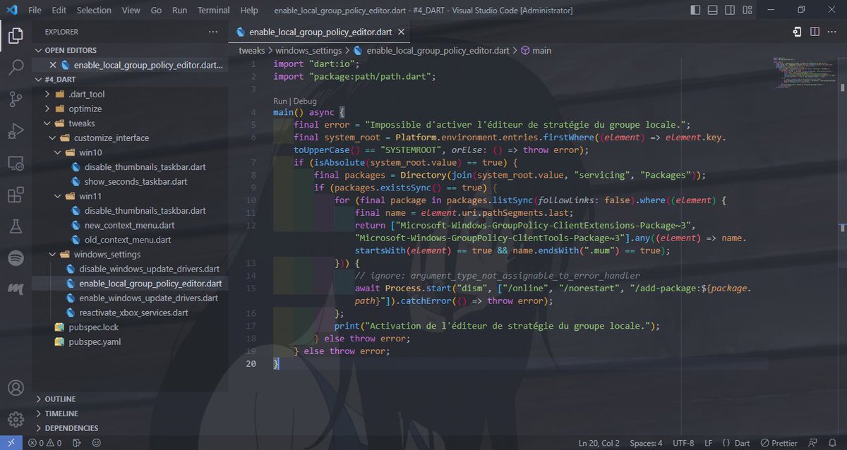 AlexAnimateMp4's tweet photo. Coding with @dart_lang is fun😜 https://t.co/vjRycALbdm