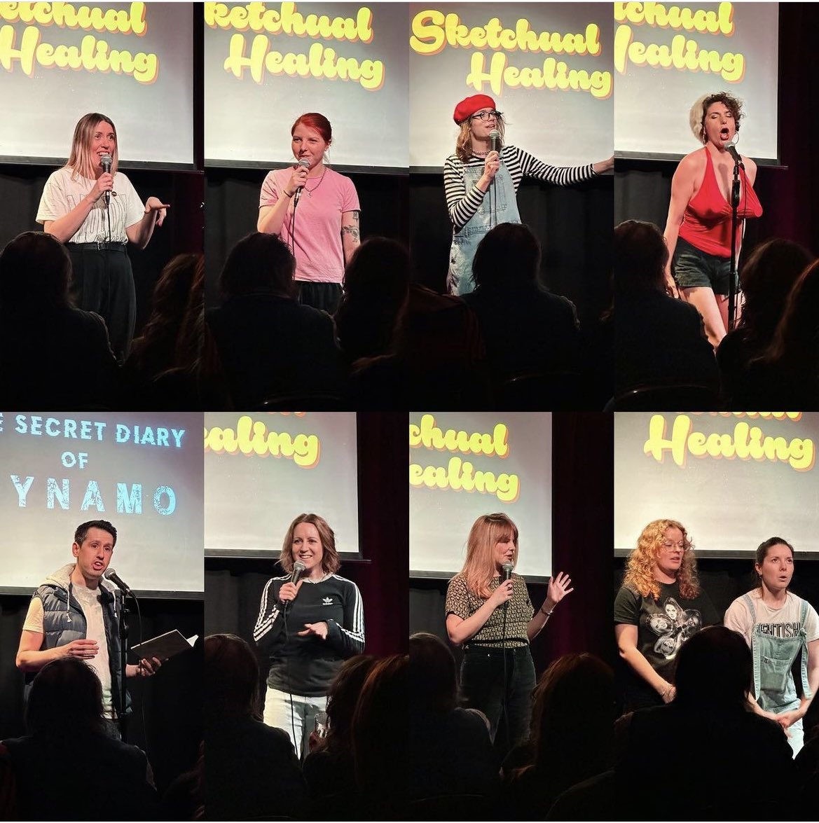 Another amazing @sketchhealing with a wonderful bill and crowd. We had @LouTaylorTrash MCing and @martygleeson_ @cam_sh Nina Smith @SeldomDiffer @AnnieMcTweet @SuziePreece and @BabComedy. Next one is June 13th! Can’t wait ❤️ 📸- @mostbutnotall