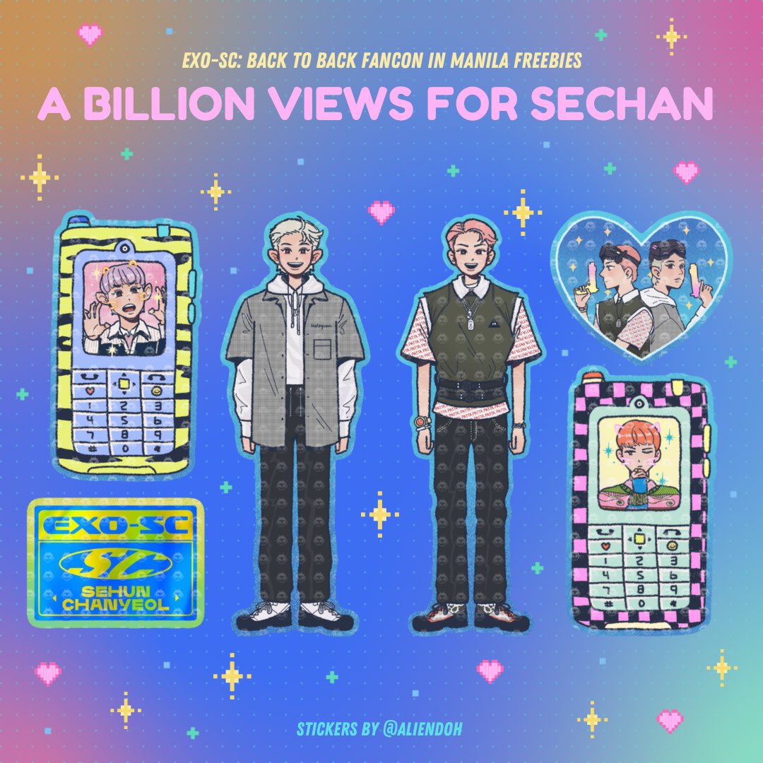 aliendoh's tweet photo. ੈ♡˳ Exo-SC: B2B Fancon in Manila ༊*·˚

★ 𝘼 𝘽𝙄𝙇𝙇𝙄𝙊𝙉 𝙑𝙄𝙀𝙒𝙎 𝙁𝙊𝙍 𝙎𝙀𝘾𝙃𝘼𝙉 𝙎𝙏𝙄𝘾𝙆𝙀𝙍 𝙋𝘼𝘾𝙆 ★ 彡

・❥・ like, rt, mbfm
・❥・ mechanics and infos in pubmat
・❥・ open for trades, dm 🔑

@weareoneEXO 
#EXOSCinMNL 
#EXOSC_BackToBack 
#EXOSCinManila https://t.co/raeoac1Eme