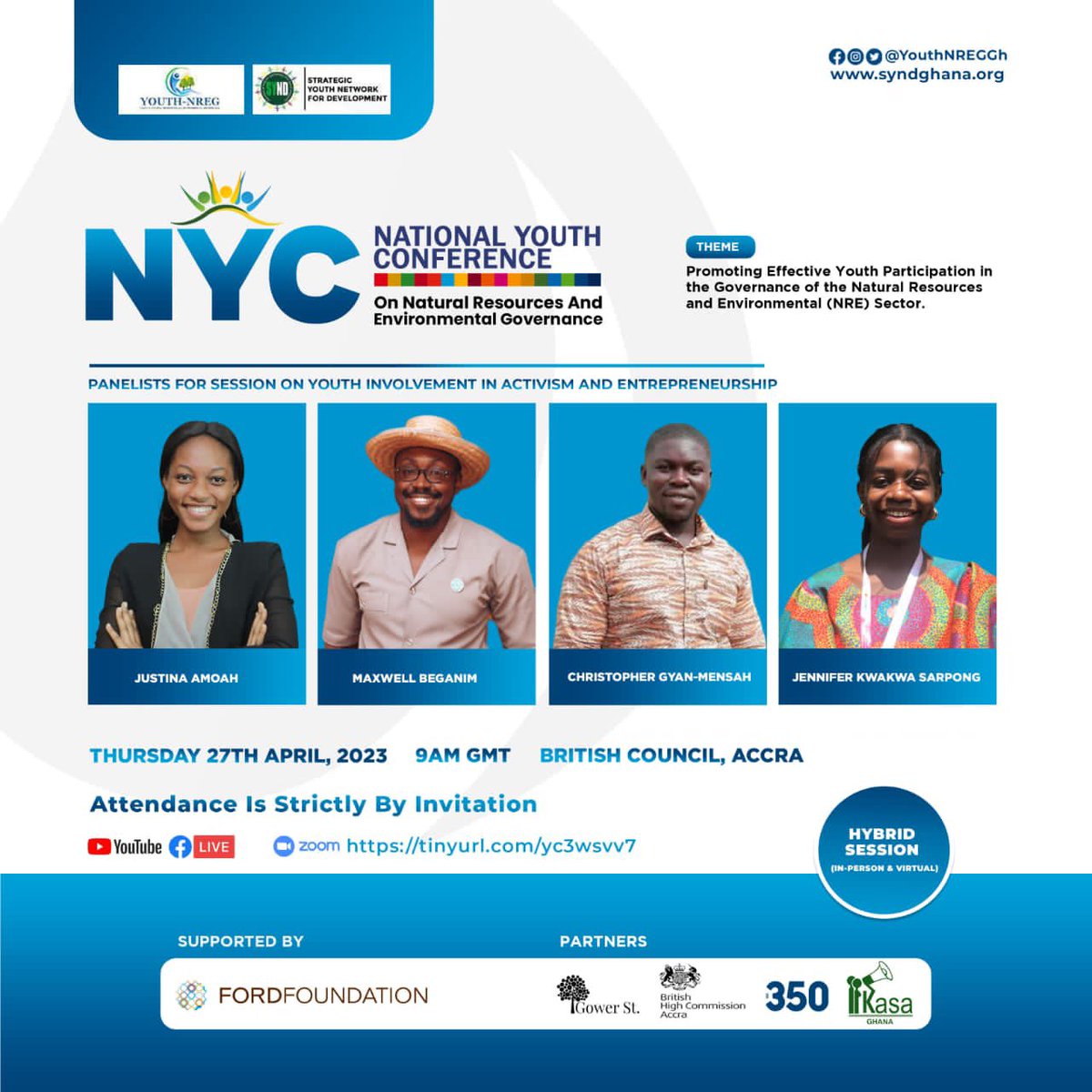 glokafui1's tweet photo. Join us virtually & meet our dynamic young panelists who are leading the charge for environmental sustainability. @SYNDGhana #NREG https://t.co/XCbJOucMDc