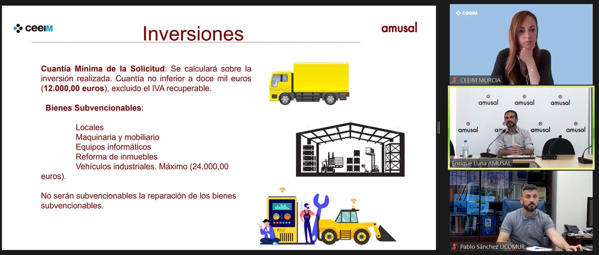 ucomur's tweet photo. 👉 Participamos esta mañana en el webinar Financiación 30' dentro del programa #FastFund de la mano de @CeeiMurcia @infoRMurcia.
🟢Explicamos las ayudas existentes a la hora de emprender bajo el modelo cooperativo y de la #EconomíaSocial.
#Emprendimiento #Cooperativismo https://t.co/sqmhus0kyT
