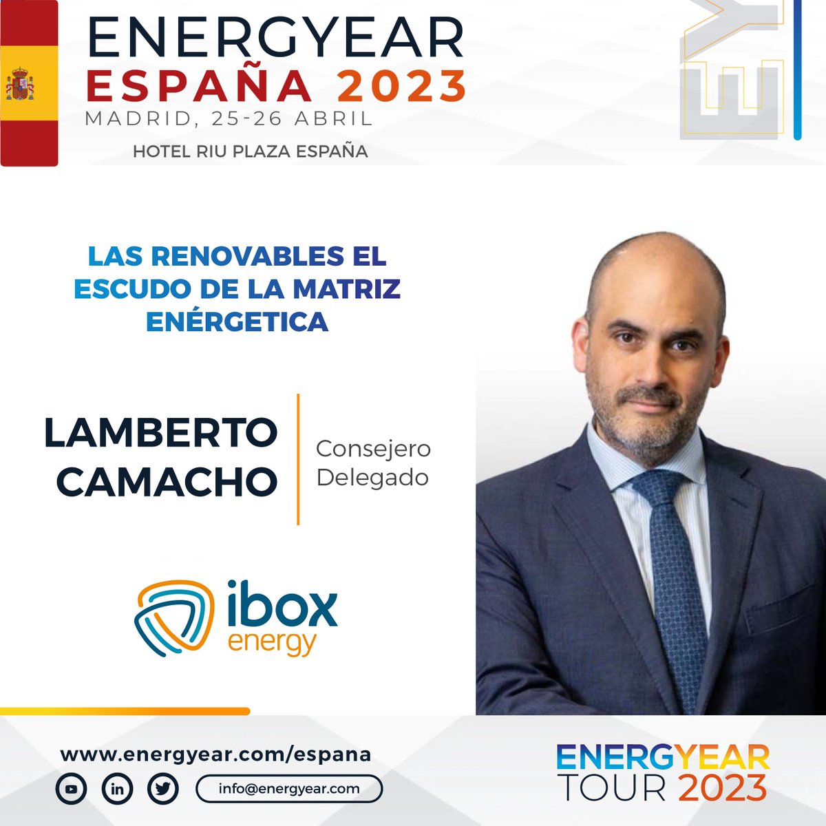 iboxenergy's tweet photo. Hay que reforzar la conexión social entre las empresas de #renovables #fotovoltaica y las localidades donde están los proyectos con inversiones que beneficien de manera directa a las personas. Ese es nuestro compromiso como compañía @LambertoCamach2 @iboxenergy #Energyearspain https://t.co/G54yahMVZn