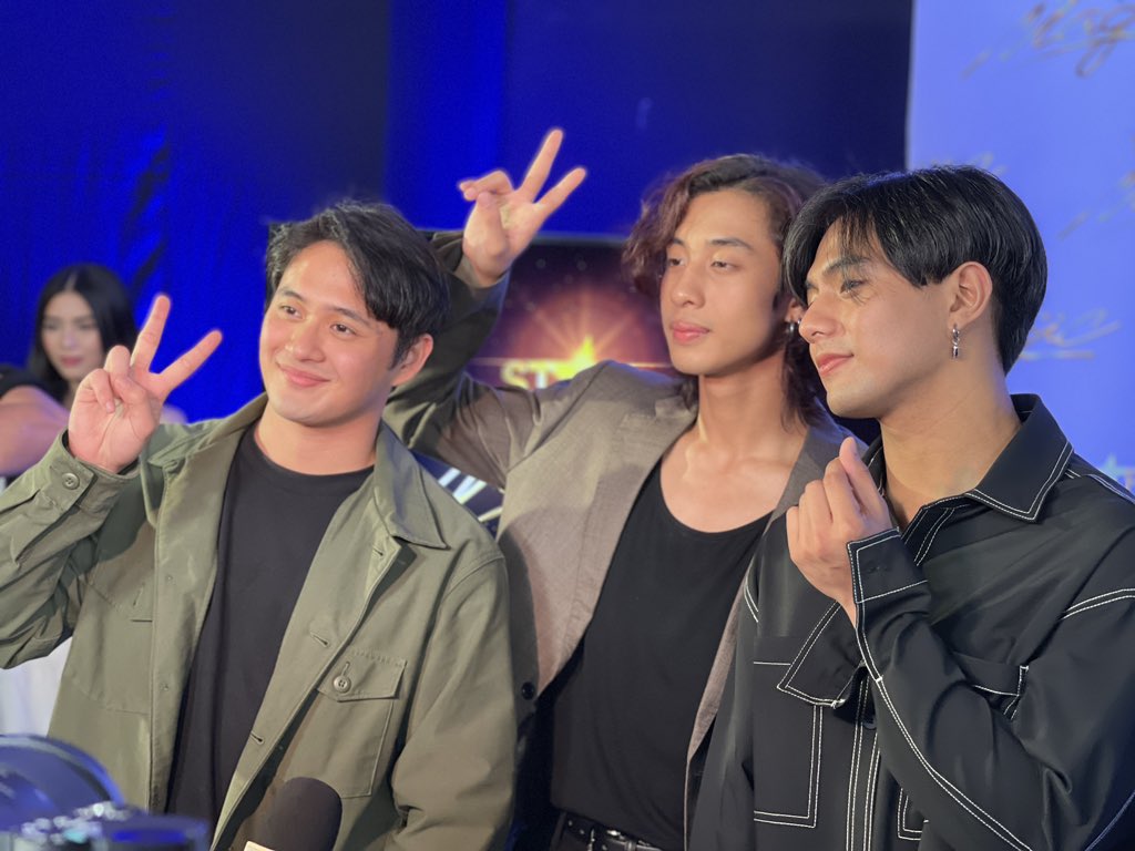 pelikulamania's tweet photo. BGYO members Akira, Mikki and JL at #StarMagicSaveTheDate @bgyo_ph https://t.co/gONd4X9lOz
