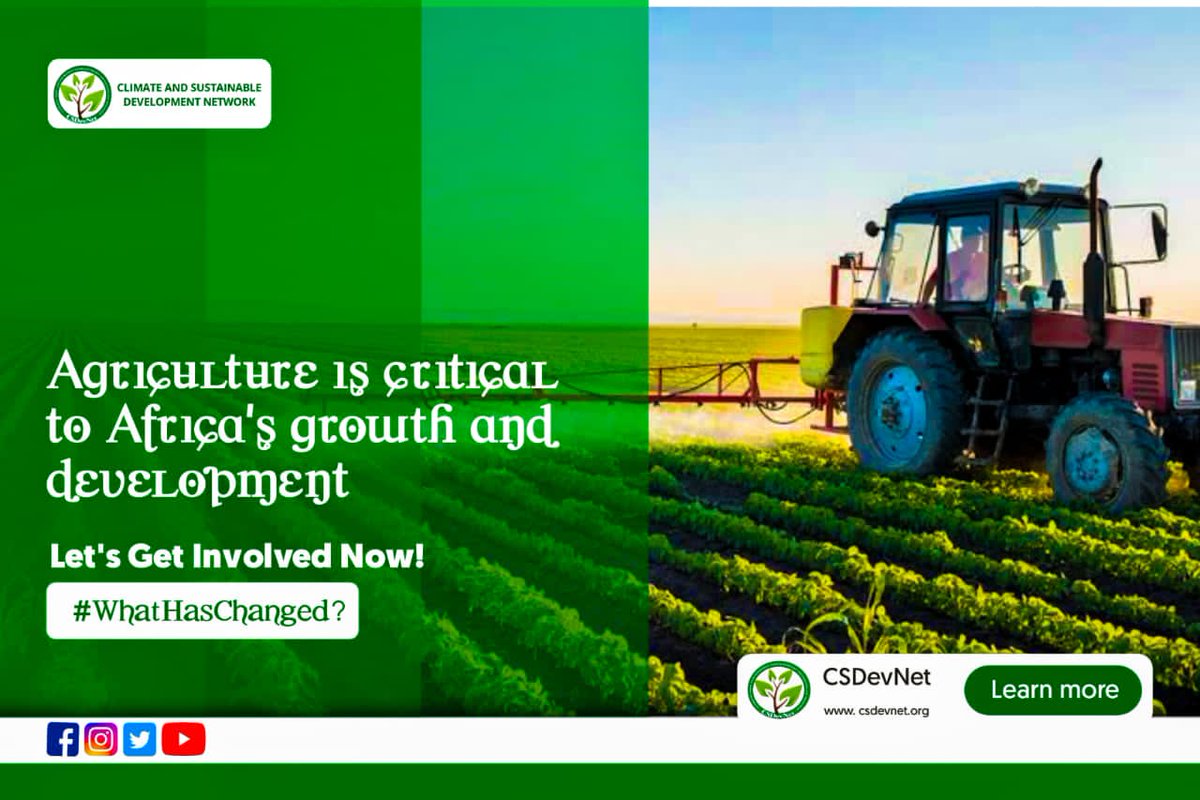 As climate change continues to threaten our agricultural systems, we must prioritize policies that support sustainable and regenerative farming practices.
#WhatHasChanged?
#AgriculturalAdaptation
@UN @CSDevNet1 @PACJA1