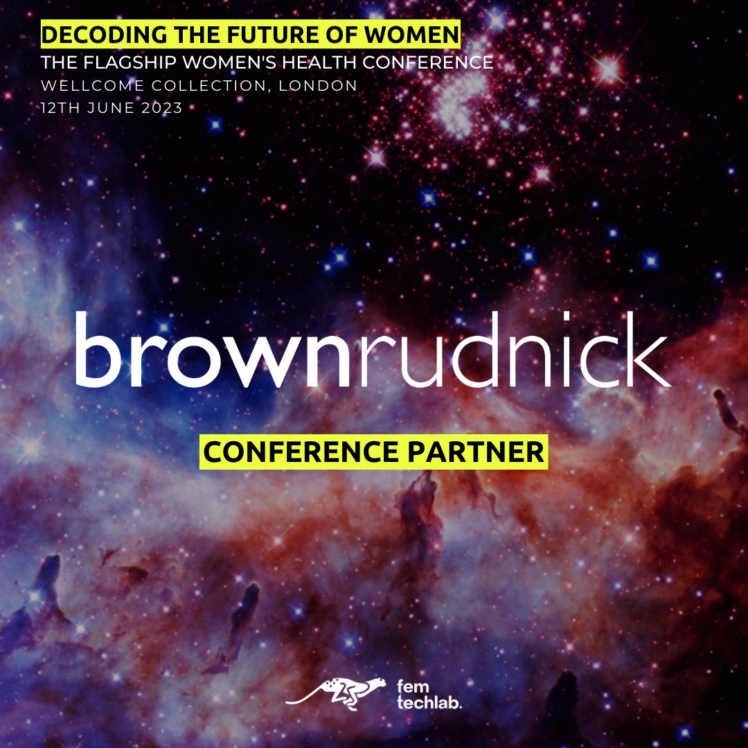 FemtechLab's tweet photo. 🙌 We're thrilled to announce that @BrownRudnickLLP is the newest sponsor of Decoding the Future of Women!
#d3cod1ng2023 #DecodingTheFutureOfWomen #Partnership #Announcement https://t.co/TNw6LK6jJ9