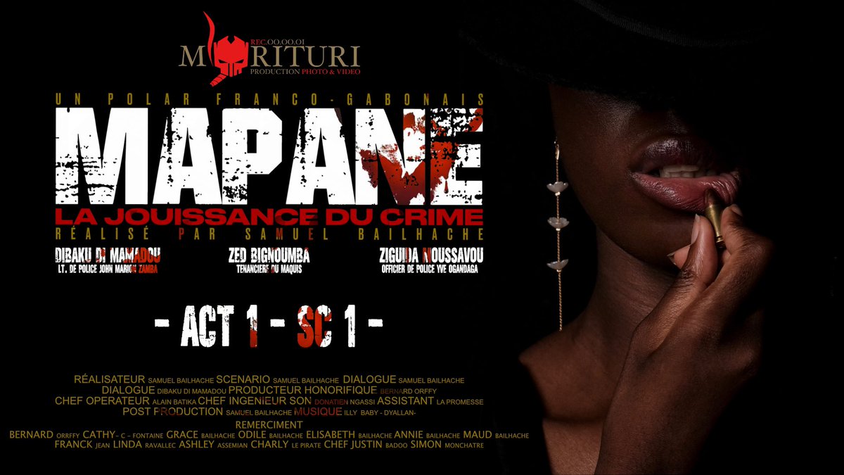 Rec_Morituri's tweet photo. Retrouvez MAPANE « LA JOUISSANCE DU CRIME » COMING SOON ACT1 - SC 1 - UN POLAR FRANCO-GABONAIS sur La chaîne YouTube DIBAKU TV

https://t.co/aB2osevSdd https://t.co/Dy5XxspUGH