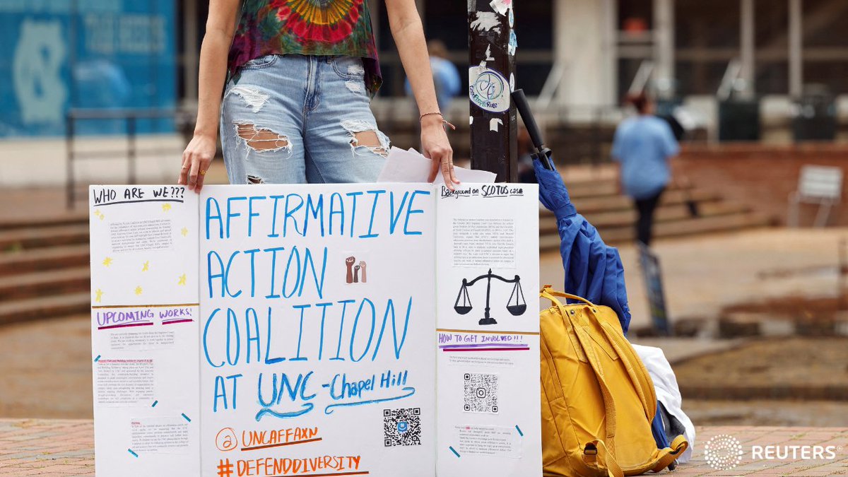 🔊The Supreme Court could end affirmative action in college admissions. @gabriellaborter takes us to the University of North Carolina which is at the center of this case reut.rs/41YlvVh