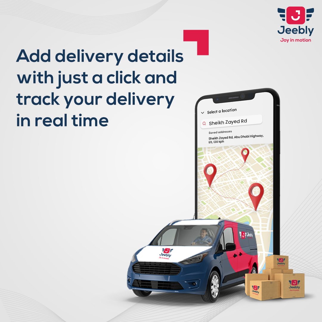 jeeblynow1's tweet photo. Convenient, Quick & Flexible.
Jeebly’s new self-service platform is here to revolutionize how businesses of all sizes use logistics services.
Sign up to get started today and get AED 30/- as Welcome Bonus in your wallet.
#Jeebly #JustJeeblyIt #SelfServicePlatform #SelfService https://t.co/7Kod06gbCD