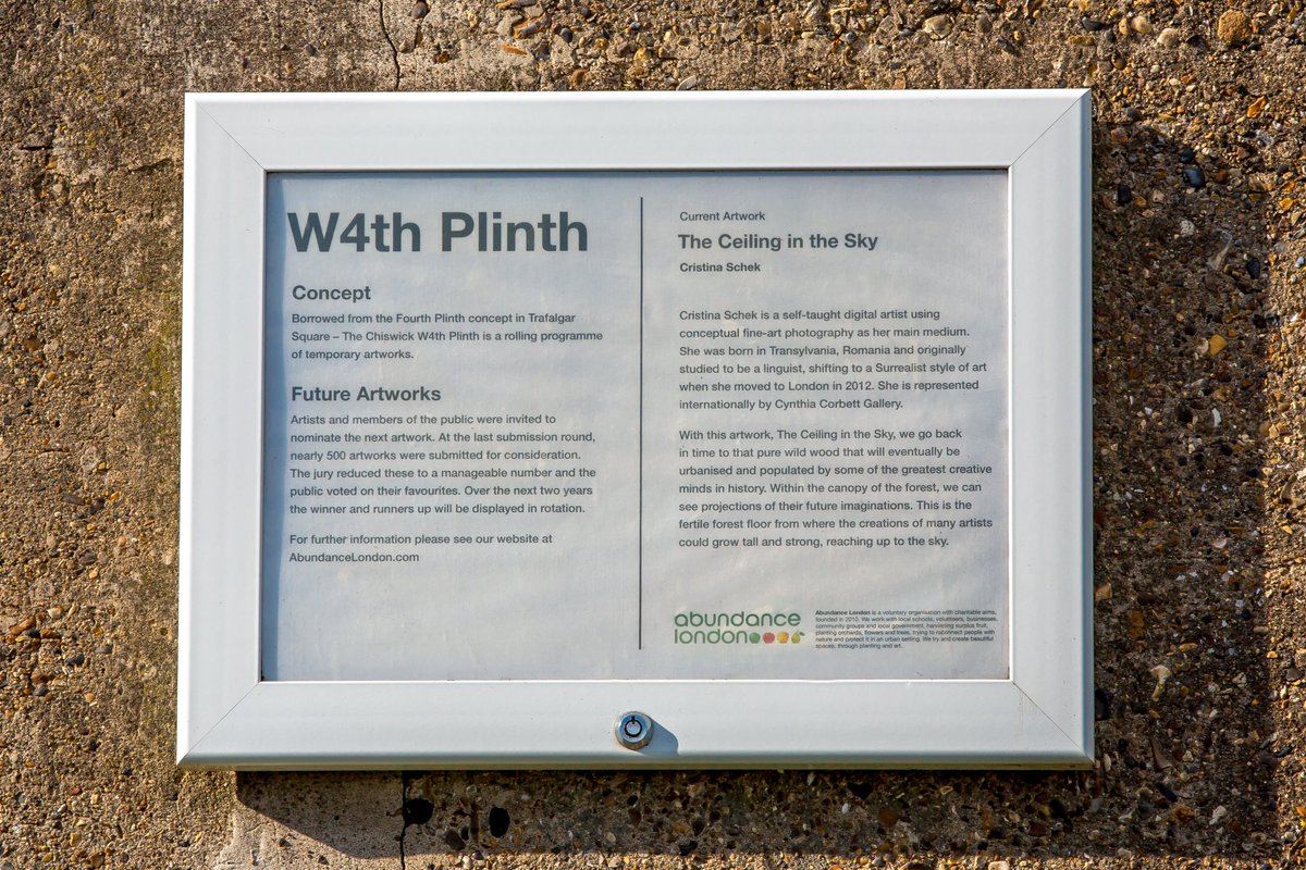 LeighGalleryUK's tweet photo. Unveiled by legendary actress Dame Siân Phillips 'The Ceiling in the Sky' by @CristinaSchek is the beautiful new W4th #Plinth artwork @AbundanceLondon @TfL
#TurnhamGreen @TheChiswickCal read more here: https://t.co/6tzXWIVARO @BBC_HaveYourSay https://t.co/E9CjhnjGAT