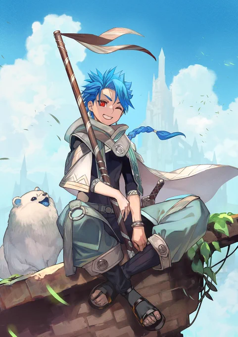 Fate/Grand Orderで『セタンタ』のキャラクターデザイン、イラストを担当させていただきました!よろしくお願いします!! #FGO 