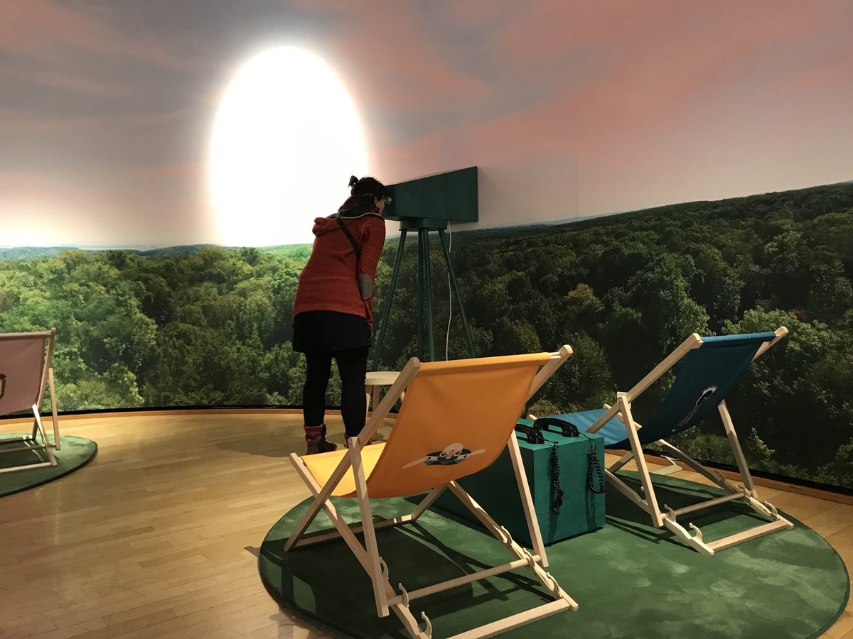KlimawendeG's tweet photo. Neulich war ich in der fantastischen #Klima_X-Auststellung des @mfk_frankfurt. Besonders der interaktive Teil zu Klimagefühlen hat mir gefalle + die hautnahen Botschaften von Menschen, die sich schon lange mit der Transformation beschäftigen. Welches Klimatier ich wohl war? 🙃 https://t.co/ZvrRHOqQXG