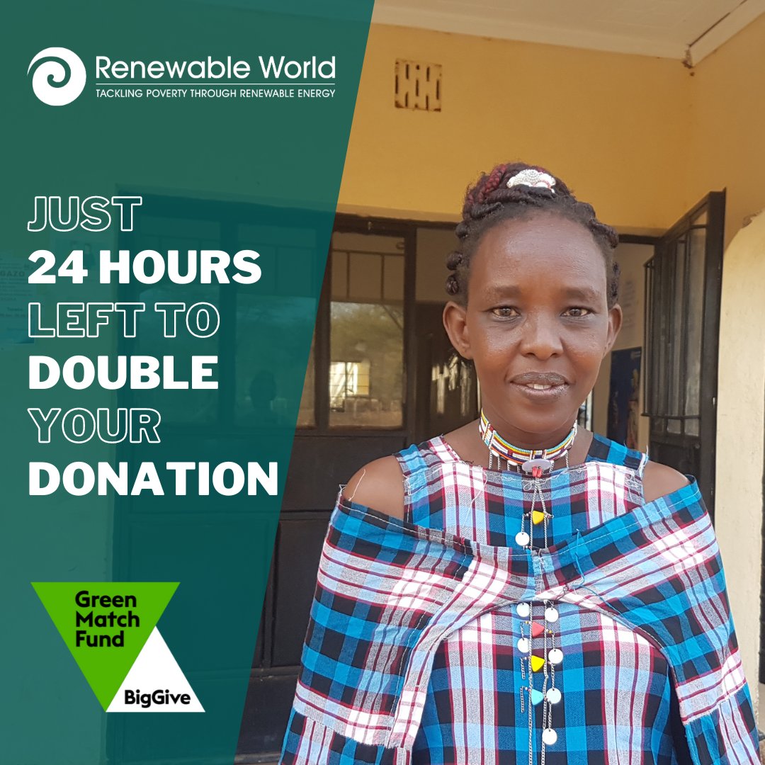 🙏Over £42k raised in just 6 days! We are so close to reaching our £50k target. 

⚡️Can you help us unlock the remaining £4k of match funding? Donate before 12pm tomorrow: donate.biggive.org/campaign/a0569…

<a href="/BigGive/">Big Give</a> 

#GreenMatchFund #Nepal #Kenya #CleanEnergy #TransformingLives