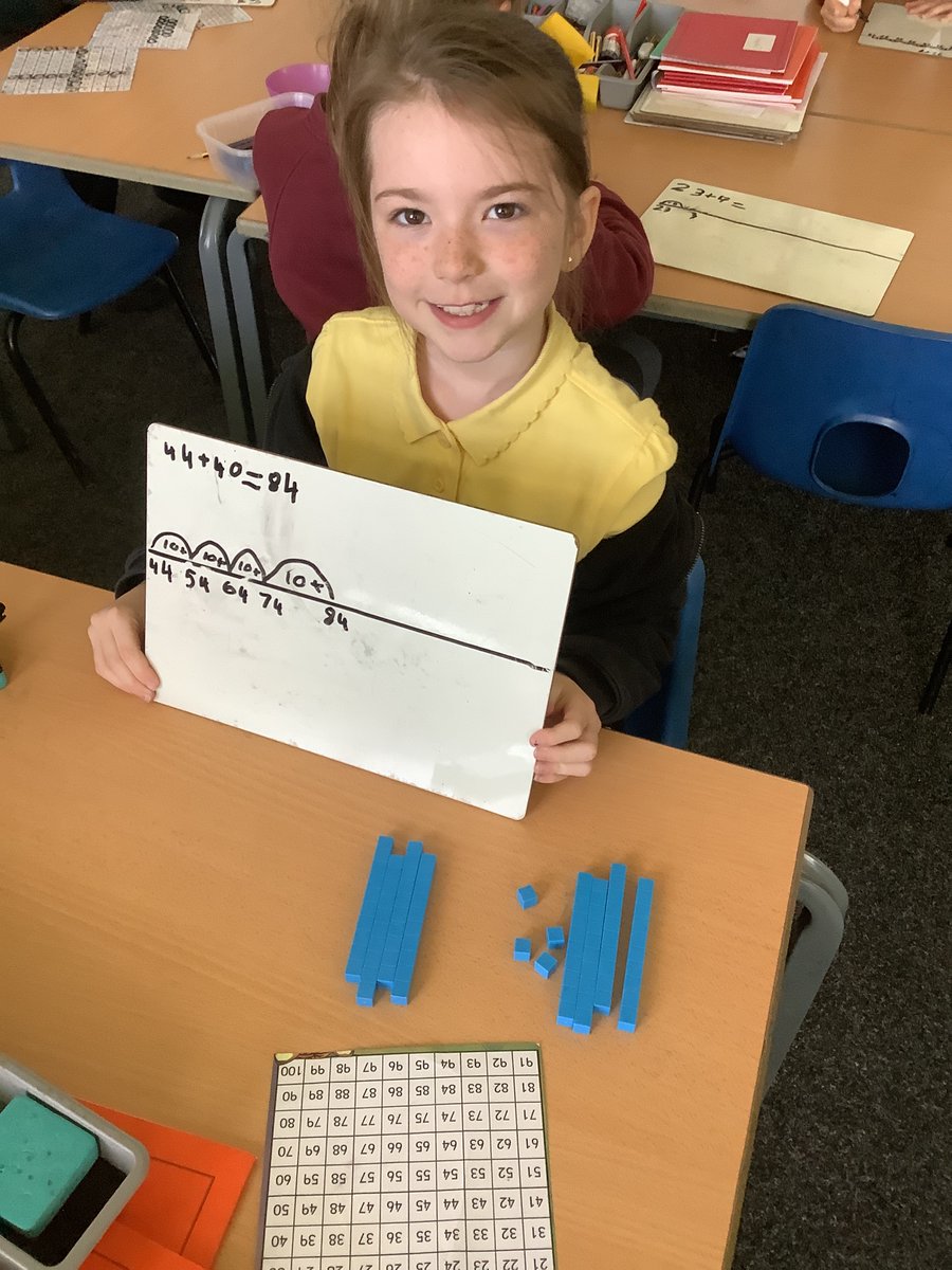 1/2ML have been adding today. The children could explain their method verbally and using apparatus.  We are super mathematicians! <a href="/stantonroadps/">Stanton Road Primary</a>