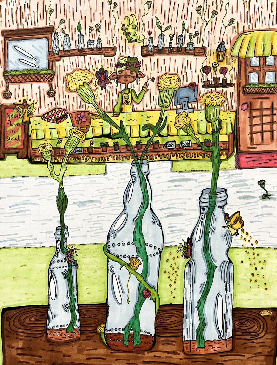 KeithArtRoom's tweet photo. 5th grader Felicia showing off her drawing “Enchanted Flower Shop” at the CFISD Spring Art Show
@CFISDKeith @CFISD_FineArts @CFISDArt @SchoolArts @TxArtEd #ThisIsKeith #CFISDcreates #cfisdspirit https://t.co/TaBsL2TR5j