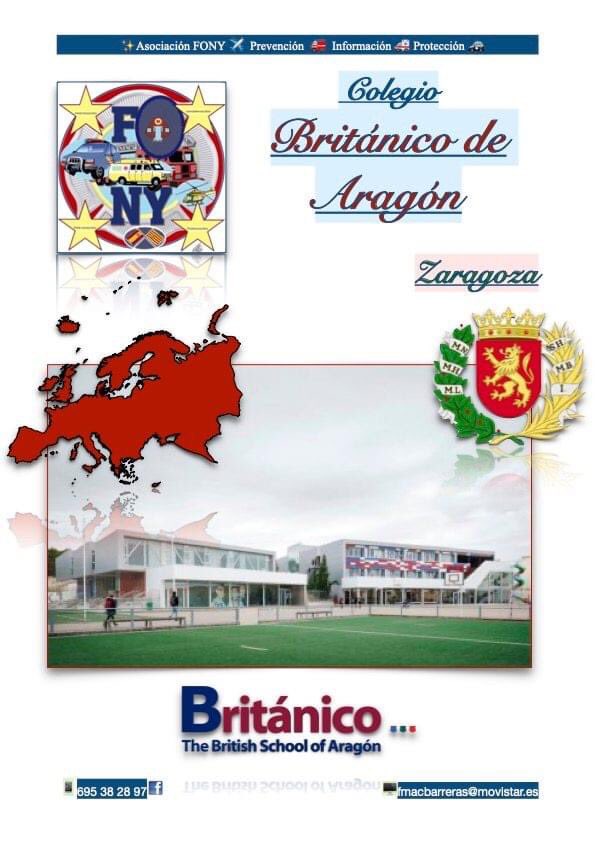 🏫 “Colegio Británico de Aragón” 📝

🏘 Zaragoza💻

•Impartiremos  💻 taller/charla🕵️‍♂️;   5º Primaria

•Viernes  28 de abril 📆

•Solicitado por el Centro Educativo 🏫

🔍 Asociación FONY 📝

✈ Prevención 🚒 Información  🚑 Protección