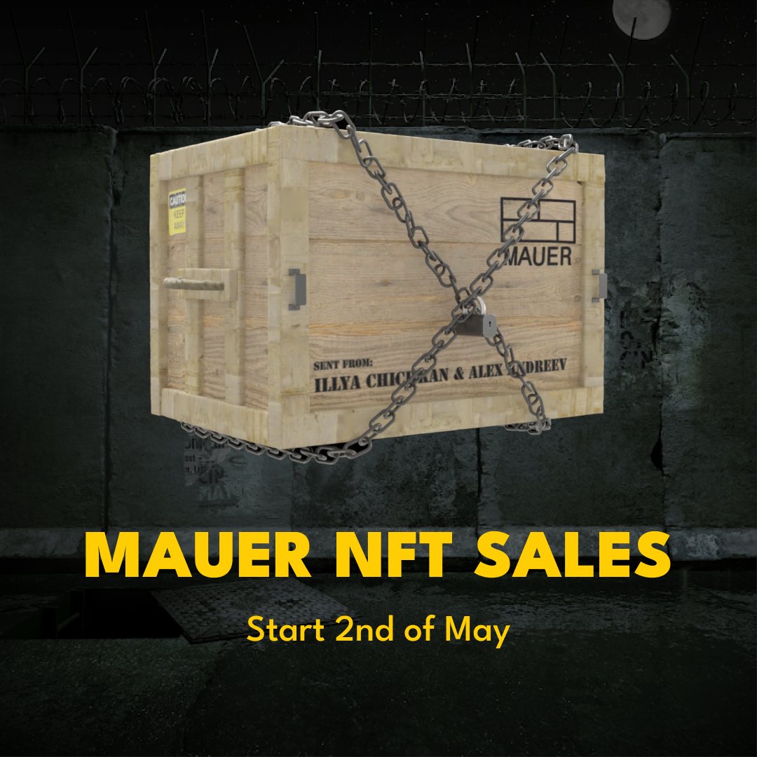 MAUER - The Berlin Wall NFT (@mauernft) on Twitter photo Get ready for the most thrilling sale of the year with the last section 5 of MAUER NFTs on May 2nd!
Choose from 6 tiers that suit your style and budget, and get ready for a box full of surprises. 
This is not just any art; it's an experience mauer.digital Get ready for the most thrilling sale of the year with the last section 5 of MAUER NFTs on May 2nd!
Choose from 6 tiers that suit your style and budget, and get ready for a box full of surprises. 
This is not just any art; it's an experience mauer.digital
