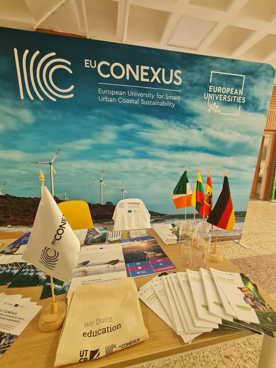 UTCB_RO's tweet photo. 🆕️ @EU_CONEXUS Stand is present in 📍 #Bucharest at #ConstructFEST👉The biggest construction fair in 🇷🇴 organized &amp; hosted by @UTCB_RO!
#EUCONEXUS
#EuropeanUniversitiesAlliance
#ConstructFEST2023 https://t.co/MDUnTtjzYJ