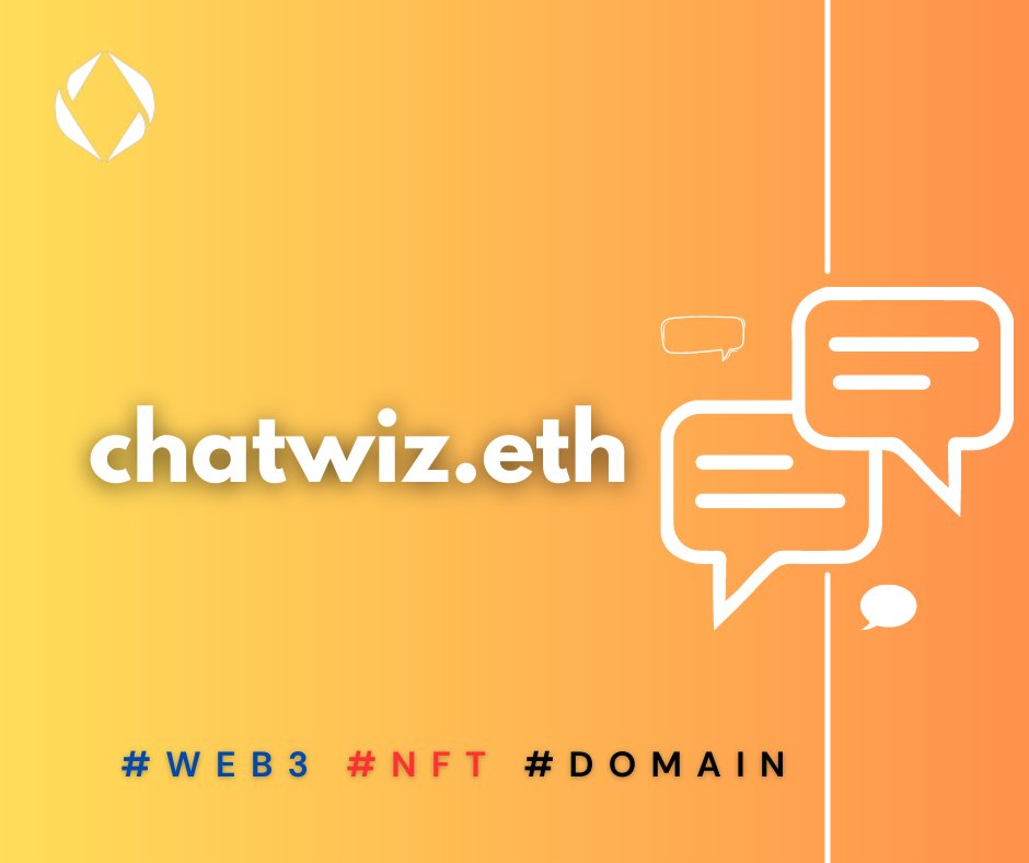 "Join the Web3 Community with Your Own Domain. Be a Part of the Web3 Revolution 🤝💻🌐💫".

chatwiz.eth

Available Now 👉 opensea.io/idealdomain
#Web3 #Decentralization #Web3 #Blockchain #domainforsale