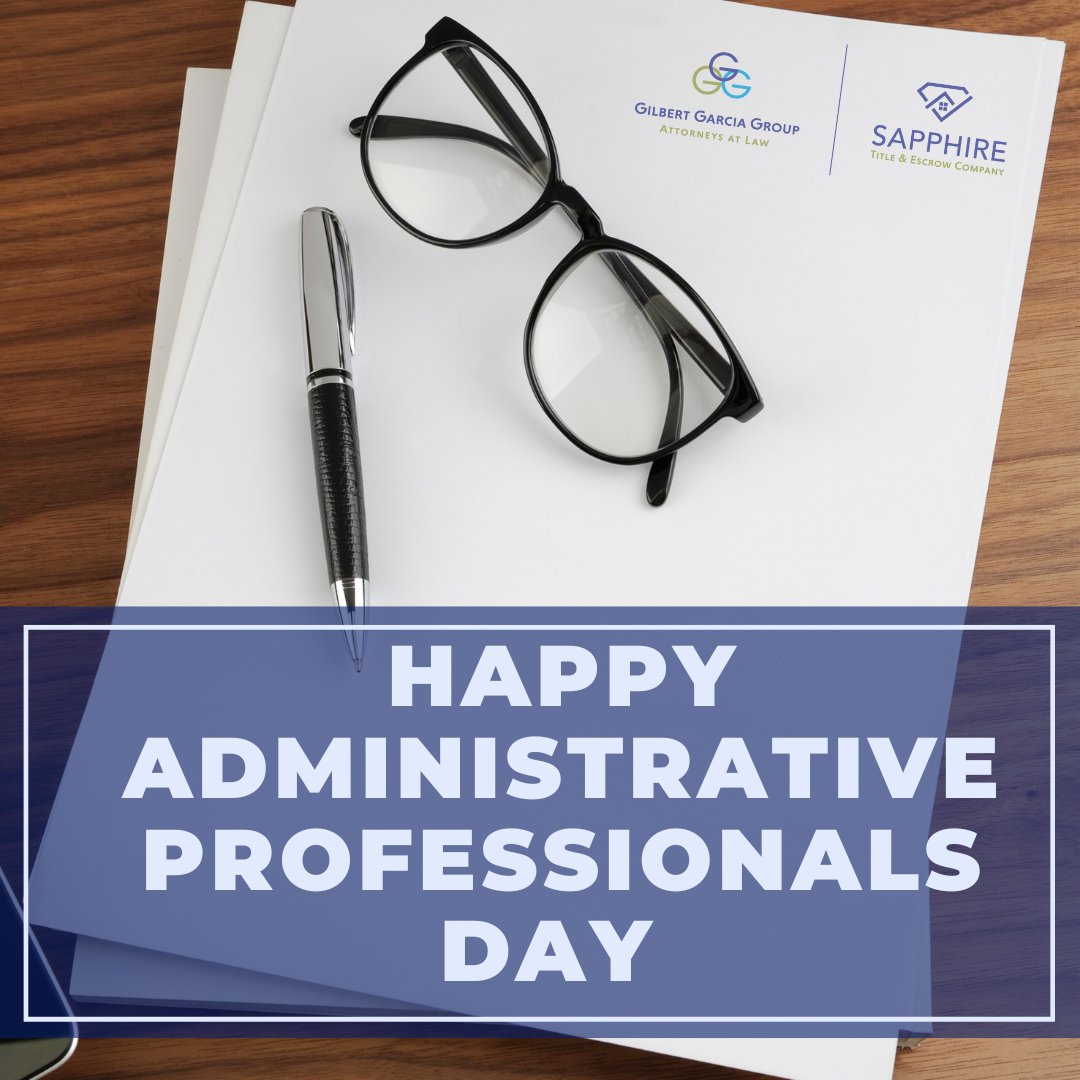 SapphireTitle's tweet photo. We are so grateful to have a hard working team that keeps us organized and on track. Happy Administrative Professionals Day!

#Adminday #gratefulforourteam #administrativeprofessionalsday https://t.co/5fMzsyWs3i