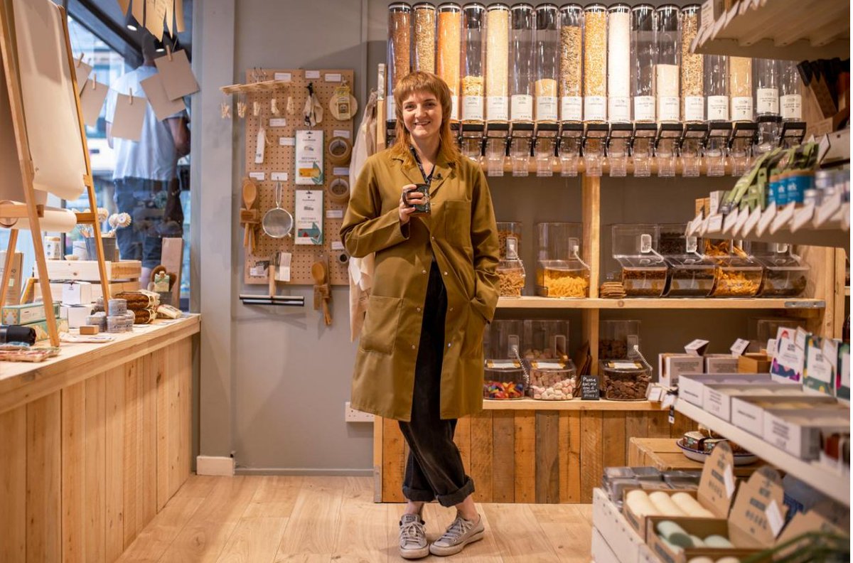 Meet Katie Herring, Owner and Founder of Tribe Zero Waste, in Faringdon, Oxfordshire!⁠ With a physical space in Faringdon, she's been able to make sustainable shopping much easier for people to shop with less waste. 
⁠
#SustainableShopping #MeanwhileInOxfordshire