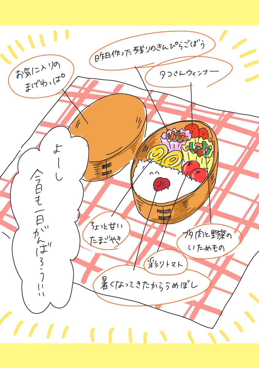 「お昼ごはん」
さすがに毎日ではないですよ…でも作ることはないかな…はい……
📣4/28(金)のお知らせまで毎日ゆるブラックスピンオフ？アップ📣
明日も20:00に〜
#漫画が読めるハッシュタグ　#エッセイ漫画 https://t.co/KvUu9lAZzx