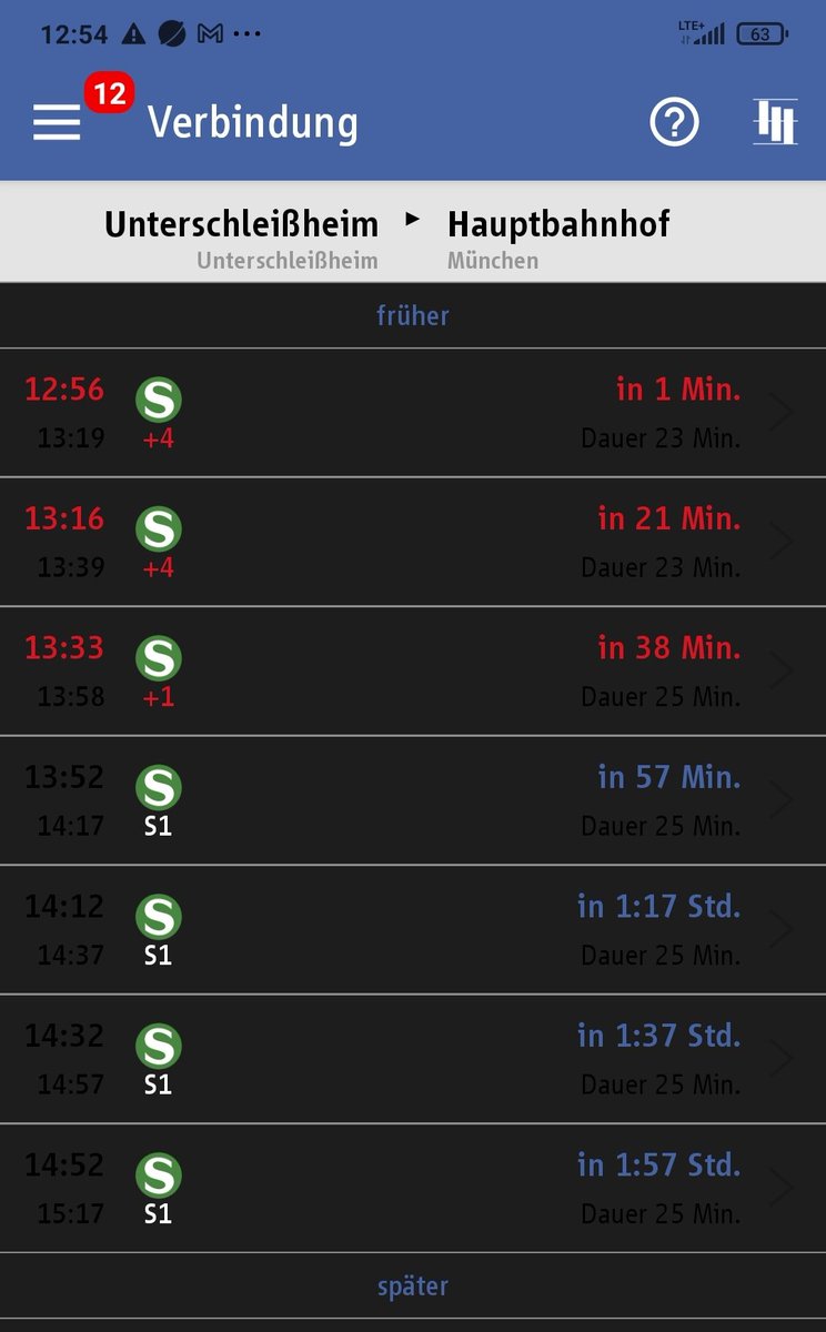 Auch immer wieder toll, wenn man sich die Seele aus dem Leib rennt und dann in der S-Bahn sitzt, die angeblich erst noch kommt.
