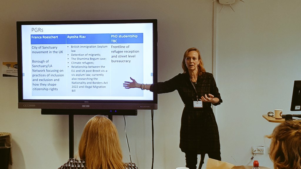 Dr Egle Dagilyte (@egledagilyte) on Twitter photo Passionate presentation about #migration research projects at <a href="/UniofGreenwich/">Uni of Greenwich</a> by <a href="/elenavacchelli/">Elena Vacchelli</a>, highlighting the significance of <a href="/UniofSanctuary/">Universities of Sanctuary</a>, working with <a href="/CitizensUK/">Citizens UK</a> and the importance of #CivicUniversity. <a href="/TAReynolds12/">Tracey Reynolds</a> <a href="/DrRumyantseva/">Dr Nataliya Rumyantseva</a> <a href="/E_Kalocsanyiova/">Erika Kalocsanyi</a> <a href="/FRoeschert/">Franca Roeschert</a> #UMigNet Passionate presentation about #migration research projects at <a href="/UniofGreenwich/">Uni of Greenwich</a> by <a href="/elenavacchelli/">Elena Vacchelli</a>, highlighting the significance of <a href="/UniofSanctuary/">Universities of Sanctuary</a>, working with <a href="/CitizensUK/">Citizens UK</a> and the importance of #CivicUniversity. <a href="/TAReynolds12/">Tracey Reynolds</a> <a href="/DrRumyantseva/">Dr Nataliya Rumyantseva</a> <a href="/E_Kalocsanyiova/">Erika Kalocsanyi</a> <a href="/FRoeschert/">Franca Roeschert</a> #UMigNet