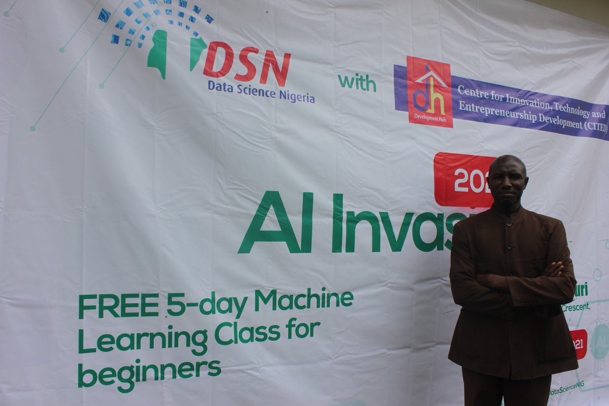 DevelopmentHubN's tweet photo. #Throwback
AI Invasion 2021, DSN (Data science Nigeria)
Artificial Intelligence, Machine Learning and Data Science.
FREE 5-days Machine learning class for beginners.
#dh
#dhcited
#stem
#stemshuttle
#cited https://t.co/7T5tUsx0dB
