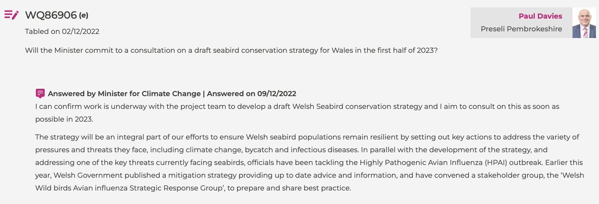 Send <a href="/WGClimateChange/">Welsh Government Climate Change</a> Minister, <a href="/JulieJamesMS/">Julie James MS</a>, a beautiful postcard online here, to remind her of the Welsh Government's commitment to a Seabird Conservation Strategy! 🪶🪶🪶 

#SaveOurSeabirds #WeNeedNature

action.rspb.org.uk/page/124953/ac…