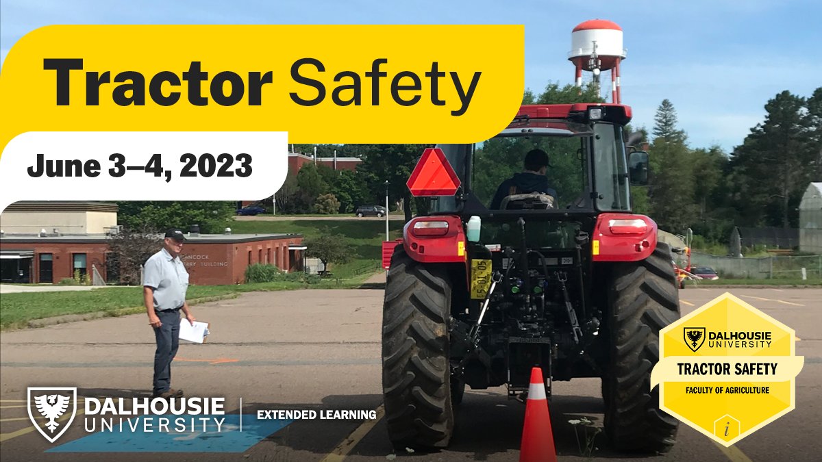 ExL_DalAC's tweet photo. Tractor Safety is open for registration! Course runs June 3-4. Designed to increase awareness and test the competency of tractor operators with regard to the safe operation and use of farm tractors and implements. https://t.co/U0na6icxI5 #tractorsafety #extendedlearningdalac https://t.co/VfwJTuxroR