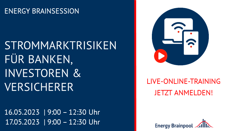 EnerBrain's tweet photo. In diesem Live-Online-Training lernen Sie Fachwissen über:

1️⃣ die Prinzipien des Strommarkts,
2️⃣die Erlöspotenziale von EE-Anlagen mittels #PPA  sowie über
3️⃣die Bewertung von #Marktpreisrisiken. 

Anmeldung unter: https://t.co/XHeyfRqIEv

#liveonlinetraining  #brainsession https://t.co/il0ov92rDp