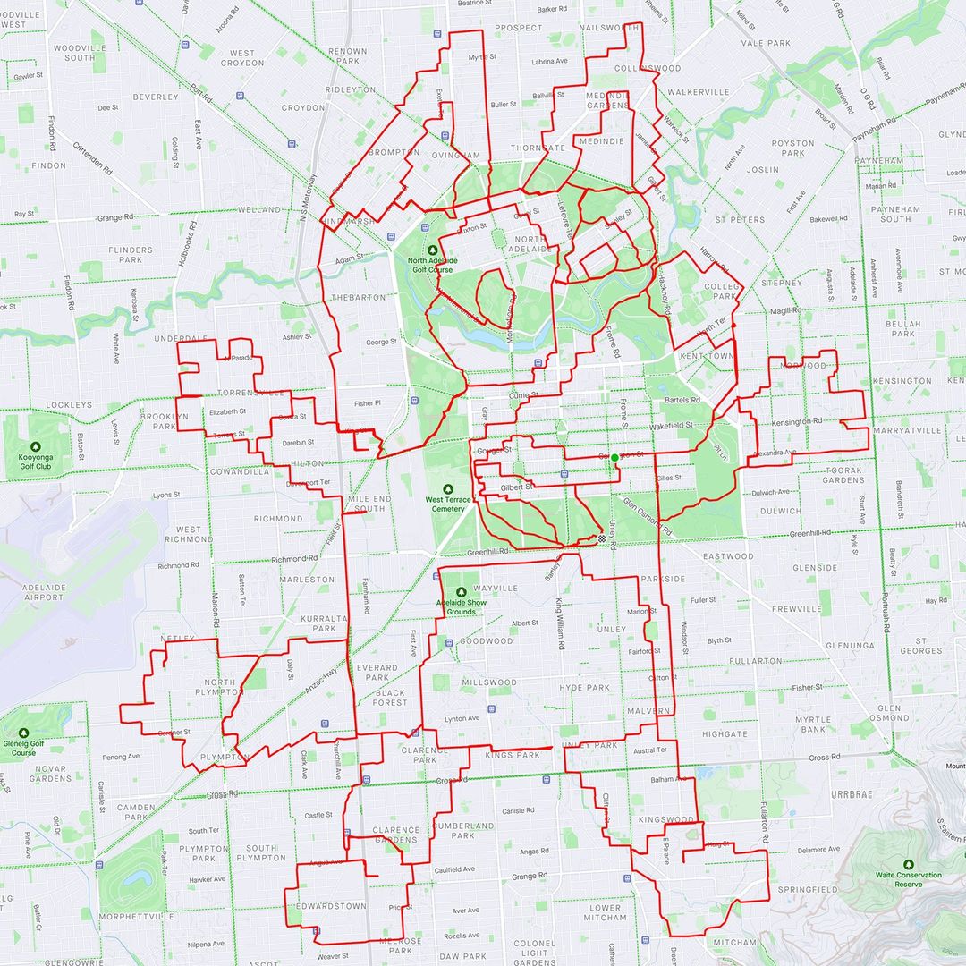 adnciclista's tweet photo. Los que tengan hijos pequeños posiblemente conozcan a este personaje 😂😂😂
#Strava #arte #stravart #bluey #disney https://t.co/84Y7A8qZ0O