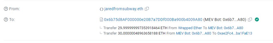 Secret is pay high fees. :) #mevbot #pepe #btc