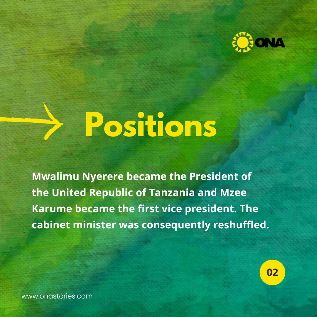 OnaStories's tweet photo. Happy Union Day, Tanzania! 🎉🇹🇿 

Today marks 59 years since the union of Tanganyika and Zanzibar to form Tanzania. 

Here are 4️⃣ facts to know about this historic day. Let's celebrate together💪🏽

#TanzaniaUnionDay #ProudTanzanian  #Tanzania #Onastories https://t.co/hAGJICTDSV