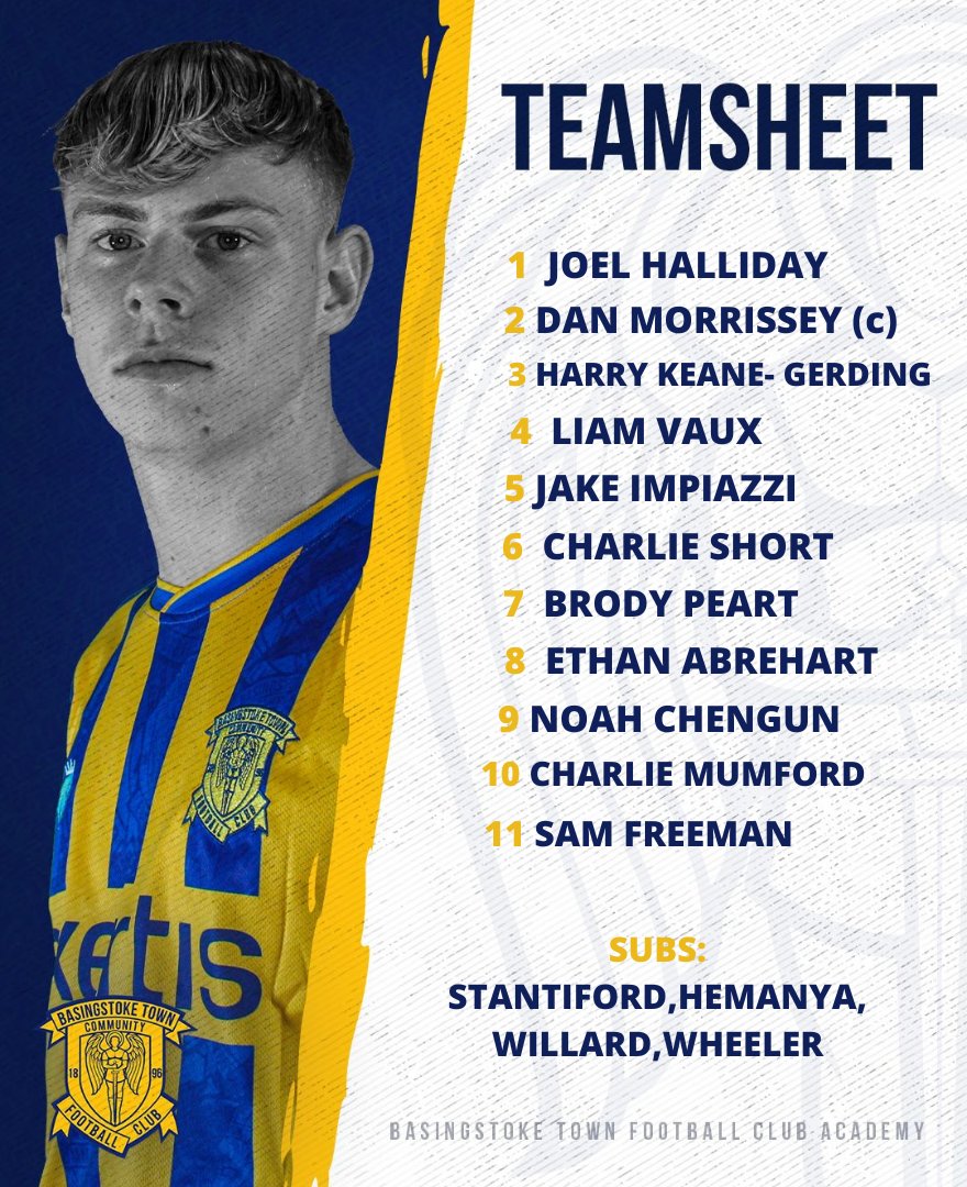btfc_academy's tweet photo. Team news for our trip to Havant &amp; Waterlooville this afternoon in the @nationallgeU19 .

Title winner @BrodyPeart05 returns to the side after focusing on 1st team success. 

@danmorrissey393 returns to captain the side after a long injury absence. https://t.co/qU0qSloaEh
