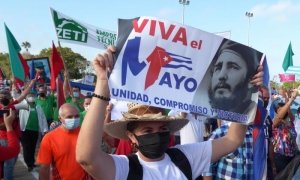 DiazCanelB's tweet photo. En vez del gran desfile obrero, muchas voces en más lugares.#Cuba 
#ALaPatriaManosyCorazón 
https://t.co/CthIyMJazL https://t.co/9U1DVrqIPU