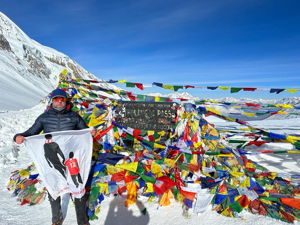 A massive thank you to Simon Krol from <a href="/krolcorlett/">Krol Corlett Group</a> once again raising awareness in Nepal 🇳🇵 for <a href="/mcveigh_owen/">Owen McVeigh FD</a> 

Simon is pictured here at , 

The Highest mountain pass in the world Thorong La pass, Nepal 5416m