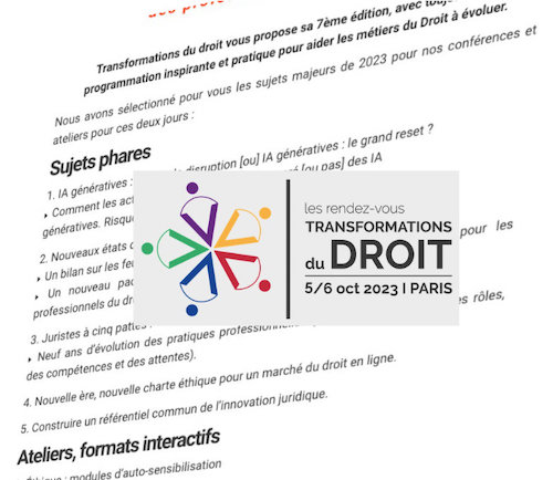 Villagejustice's tweet image. 5 thèmes pour la Transformation des professions du droit: les premiers thèmes de l'édition 2023 sont annoncés, par les co-organisateurs Open Law, le Droit Ouvert et Village de la Justice:
transformations-droit.com/5-themes-la-tr…
#transfodroit #avocats #juristes #etudiants #notaires #huissiers etc