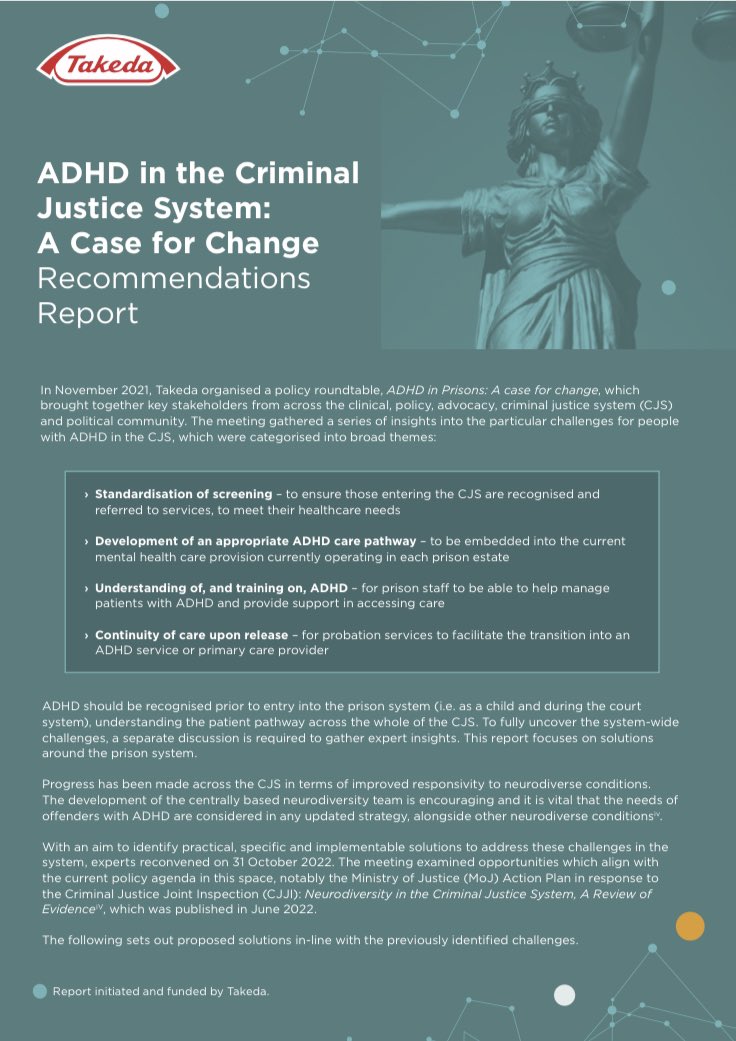 Thanks Sir Robert Buckland, Damien Hinds, Takeda &amp; The Clink at Brixton for your support @ launch event for this report &amp; for contributing to the debate on why neurodiverse people &amp; young people find themselves in the justice system☂️ <a href="/RobertBuckland/">Robert Buckland</a> <a href="/TakedaPharma/">Takeda</a> <a href="/tonylloyd50/">Tony Lloyd</a>