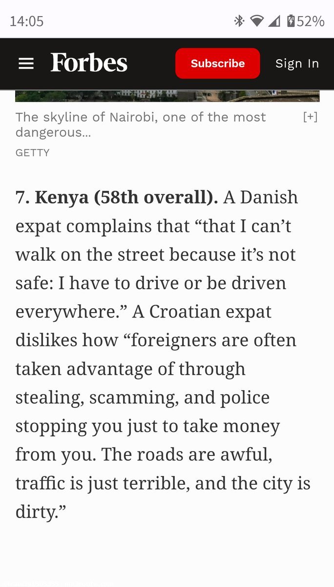 Ma3Route on Twitter "1408 Kenya 7th most dangerous countries as