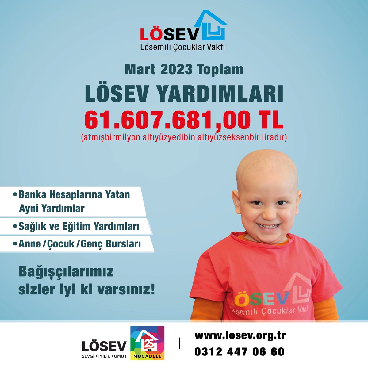 losev1998's tweet photo. 📣LÖSEV'DEN MUTLU HABERLER✔
Bağışlarınızın her kuruşu yerini bulmakta ve hayat kurtarmaktadır. İyi ki varsınız😍 https://t.co/Xwfc86x0vn