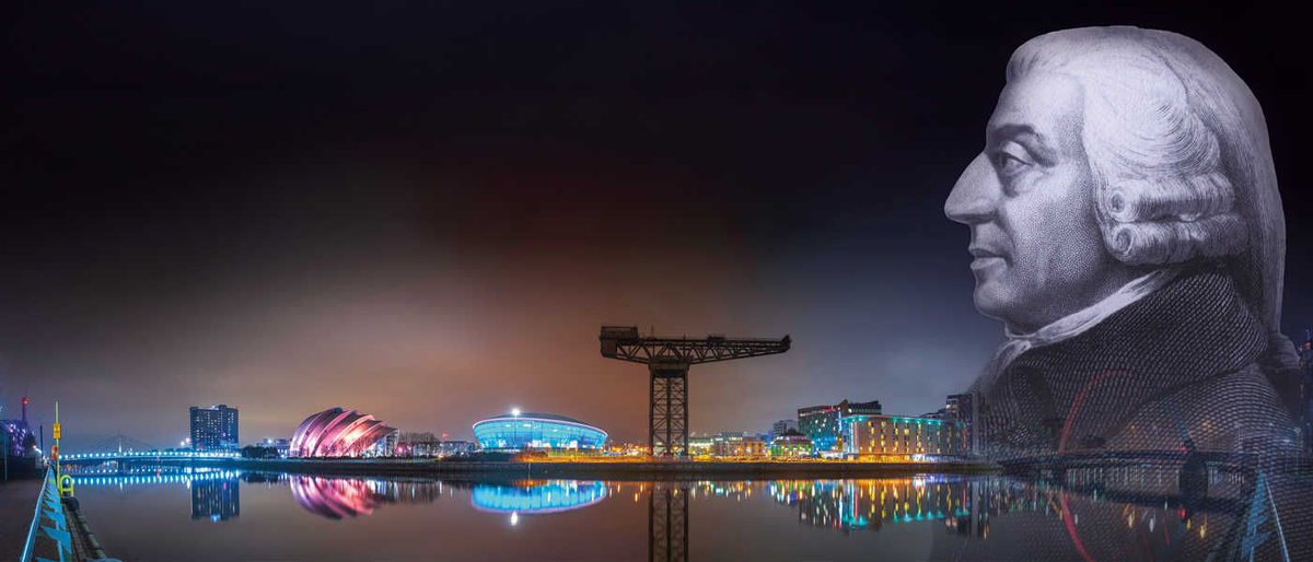 Over the last few months, we’ve been taking Adam Smith &amp; <a href="/UofGlasgow/">University of Glasgow</a> to the world for #AdamSmith300. In June, we’re bringing the world to Glasgow with lectures, workshops, musical events, archive displays, theatre productions, student competitions and more.  A🧵👇 (1)