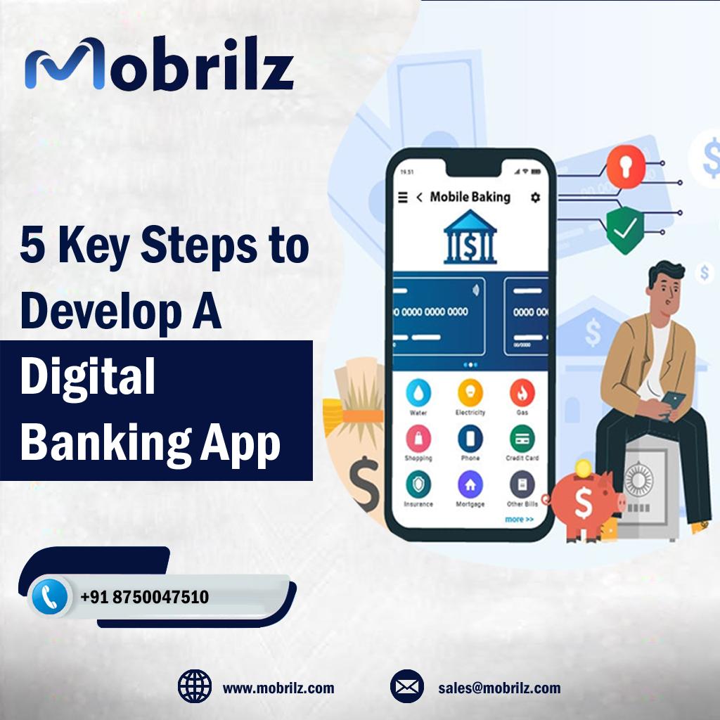 5 Steps of developing good banking app involves these steps, like - 
• Planning and research
• Design
• Development
• Testing
• Deployment

To know more about us, visit:
👉 mobrilz.com/banking-financ…...
👉 Call Now: +91-8750047510

#banking #bankingapp #Finance #appdevelopment